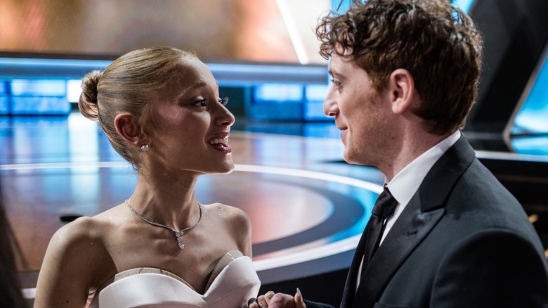 Ariana Grande and Ethan Slater attend the 97th Annual Oscars in Hollywood, CA (2025)