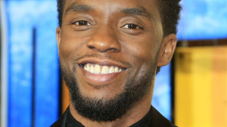 Chadwick Boseman smiling