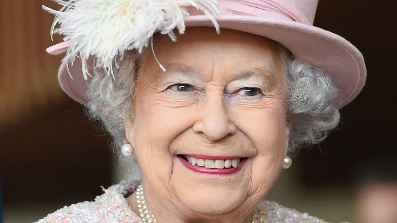 Queen Elizabeth smiling