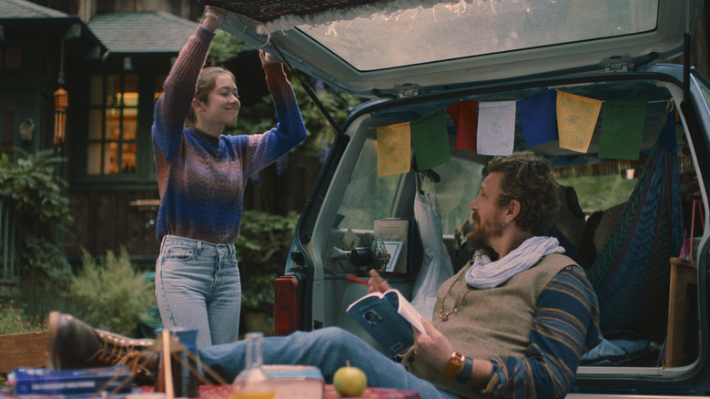 Grace Kaufman and Jason Segel in The Sky is Everywhere