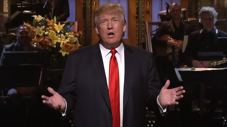 Donald Trump hosts 'Saturday Night Live' in November 2015