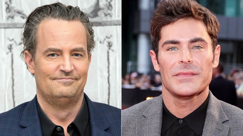 actors Matthew Perry and Zac Efron