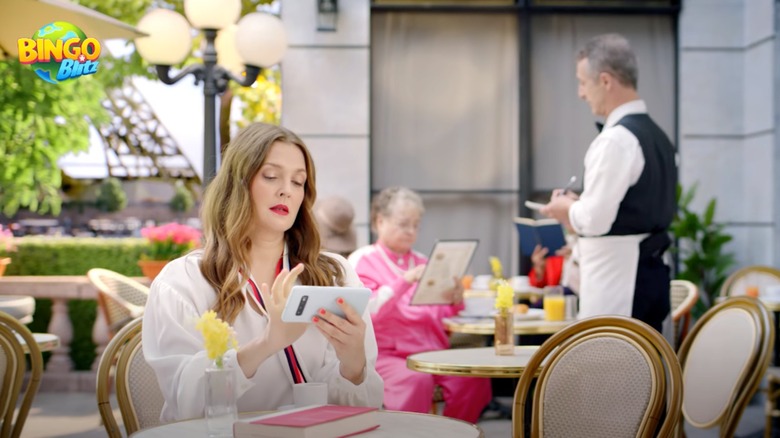 Drew Barrymore in 'Bingo Blitz' ad