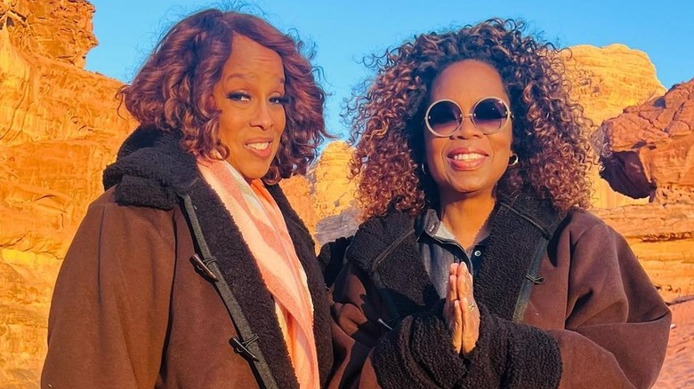Gayle and Oprah in Jordan