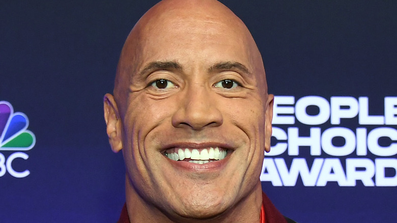 Dwayne Johnson smiling