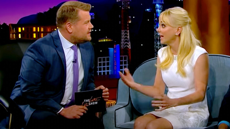 James Corden and Anna Faris