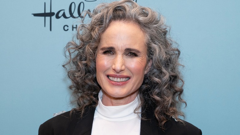 Andie MacDowell at a Hallmark premiere