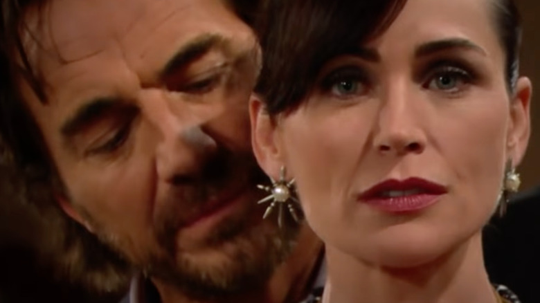 Thorsten Kaye and Rena Sofer as Ridge Forrester and Quinn Fuller