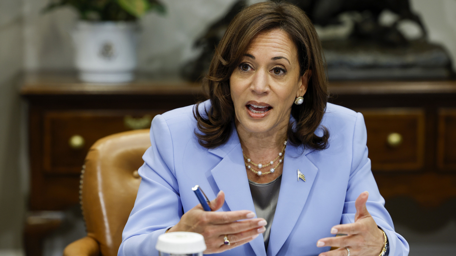 卡马拉·哈里斯(Kamala Harris)在白宫工作时无法送货 卡马拉·哈里斯(Kamala Harris)在白宫工作时无法送货