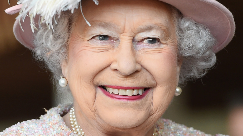 Queen Elizabeth photographed at an event