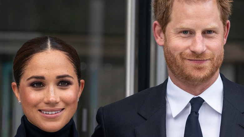 Meghan Markle and Prince Harry smiling