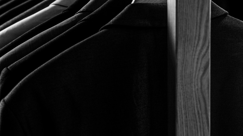 Black jackets hanging