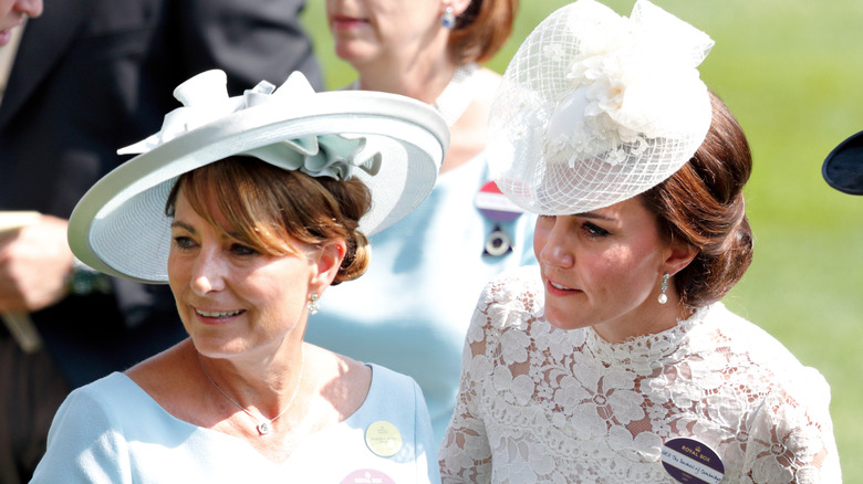 Carole Middleton and Catherine, Princess of Wales, attend 2017's Royal Ascot