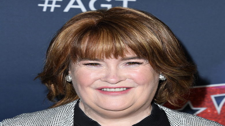 Susan Boyle smiling.