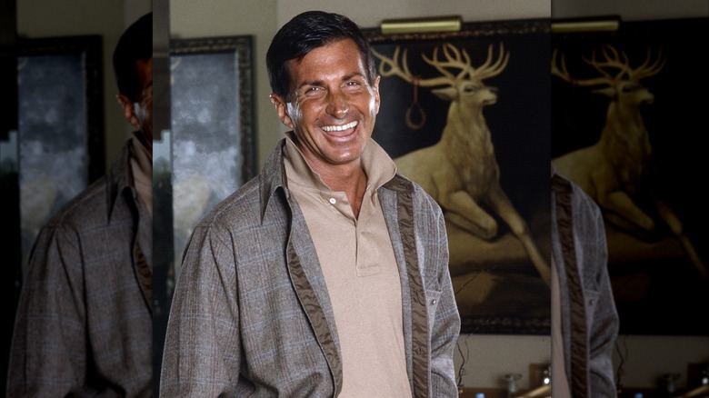 George Hamilton photographed at his home in 1985