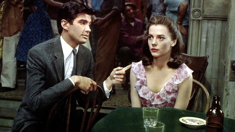 George Hamilton and Natalie Wood in a scene from "All the Fine Young Cannibals."