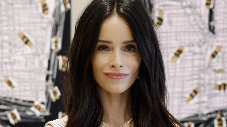 A closeup of Abigail Spencer