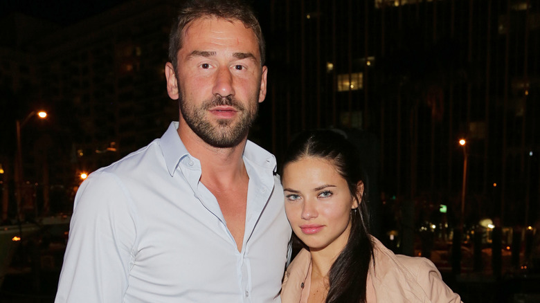 Adriana Lima posing with Marko Jarić