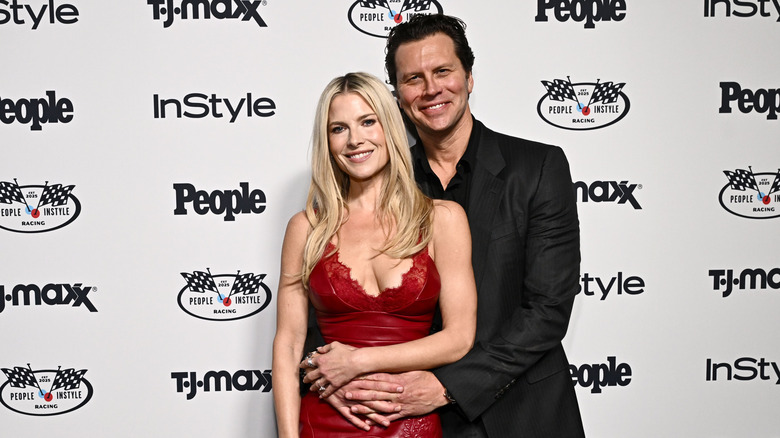 Ali Larter posing with husband Hayes MacArthur