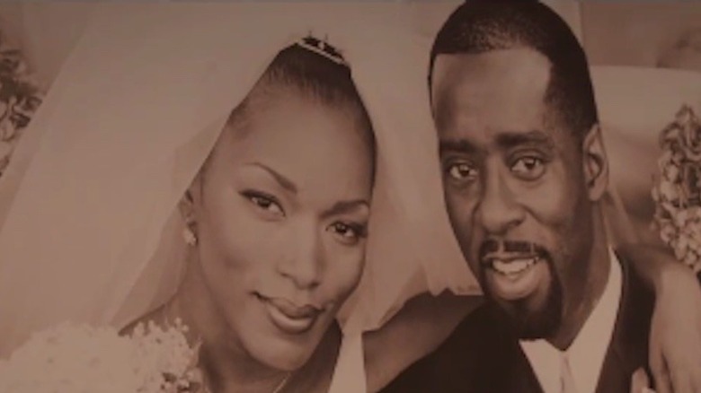 Angela Bassett and Courtney B. Vance at their wedding