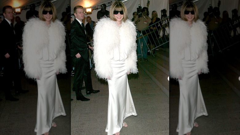 Anna Wintour smiling at the 2003 Met Gala