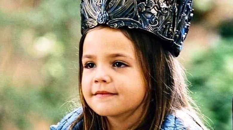 Bailee Madison on set of Bridge to Terabithia