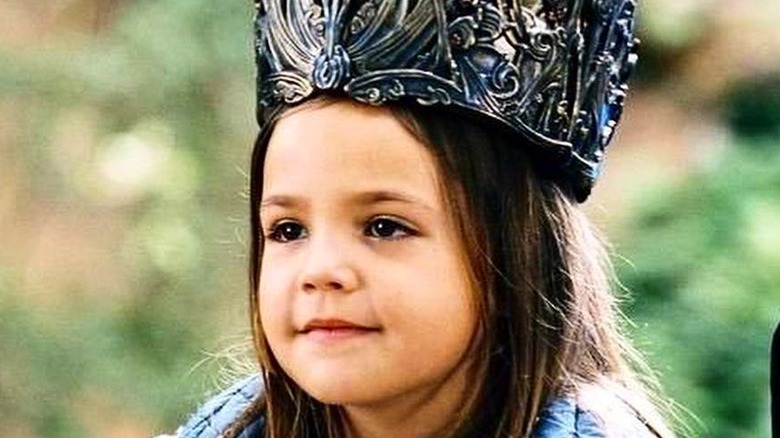Bailee Madison on set of Bridge to Terabithia