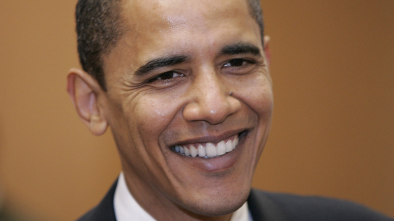 Barack Obama smiling