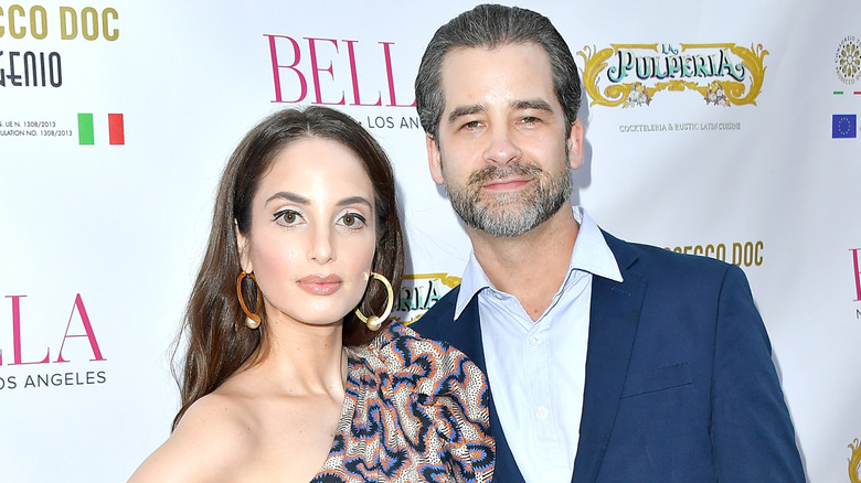 Ryan Gleason and Alexa Ray Joel posing at an event