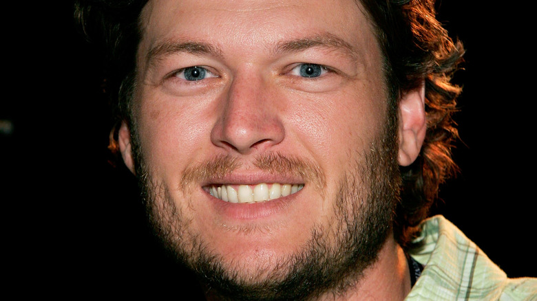 Blake Shelton grinning