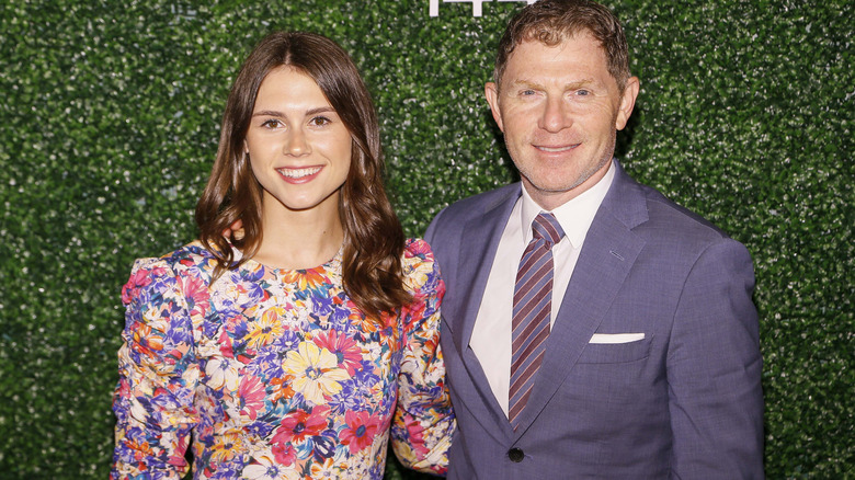 Sophie and Bobby Flay smiling at event