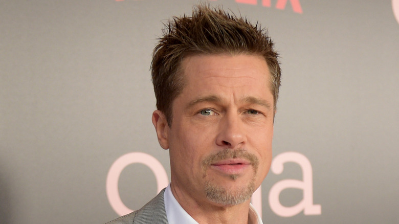Brad Pitt looking sad
