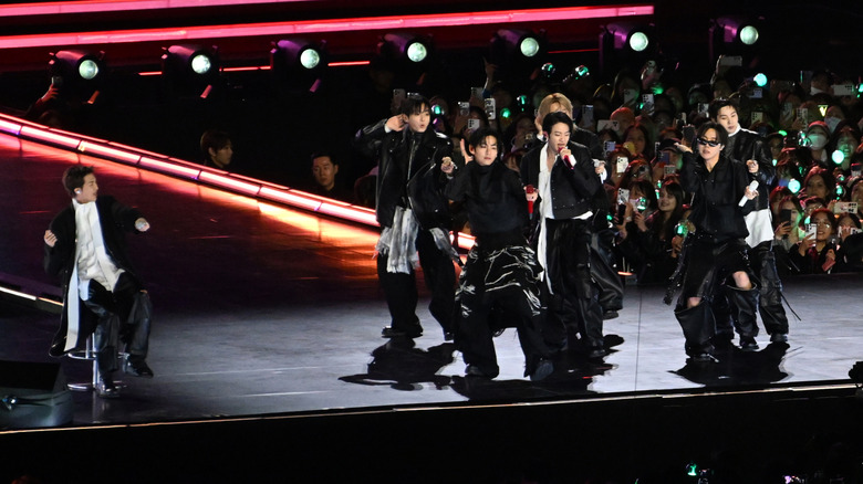 BTS performing in 2026, their first performance since their 2022 hiatus.