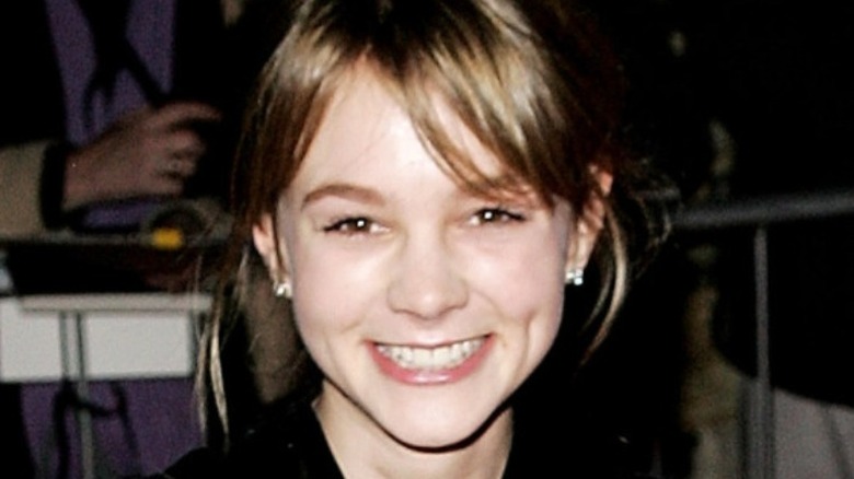 Carey Mulligan smiling for press