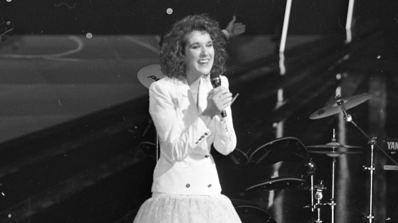 Celine Dion Eurovision white dress