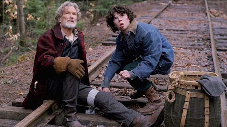 Kris Kristofferson and Charlie McDermott acting in Disappearances