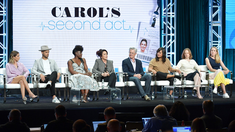 A panel of the cast of Carol's Second Act