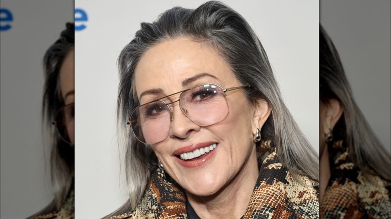 Patricia Heaton wearing eyeglasses in 2025
