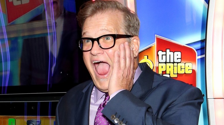 Drew Carey gasping in excitement