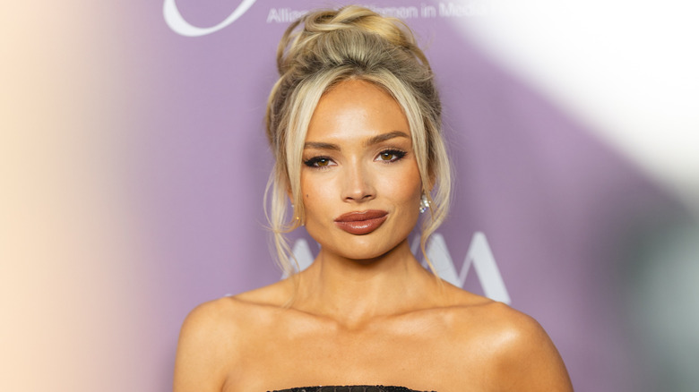Natalie Alyn Lind wearing her hair in an updo.