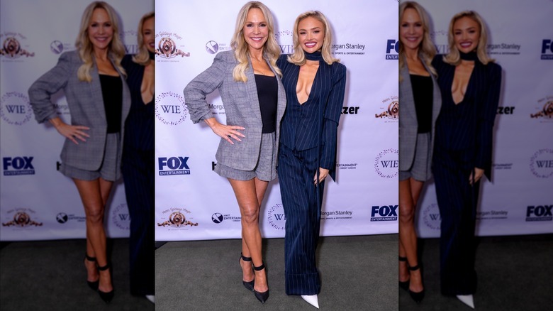 Natalie Alyn Lind posing with her mom, Barbara Alyn Woods.