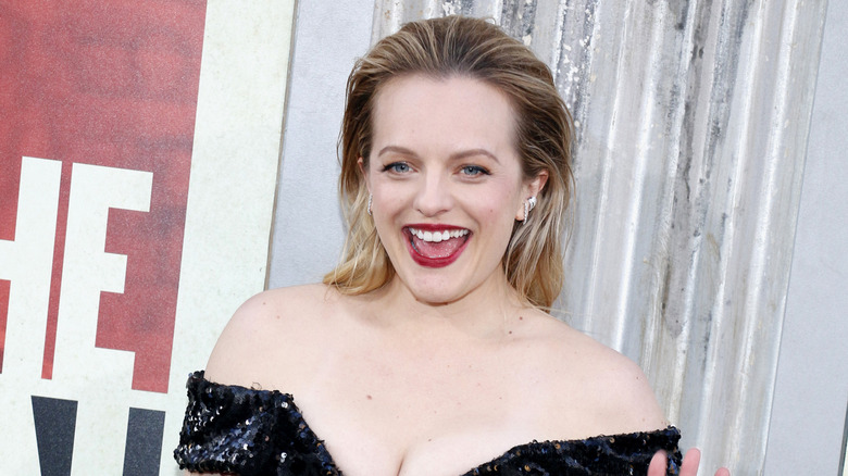 Elisabeth Moss at the premiere of The Kitchen
