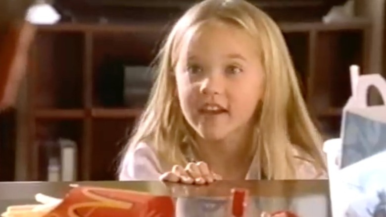Emily Osment as a child in McDonald's ad