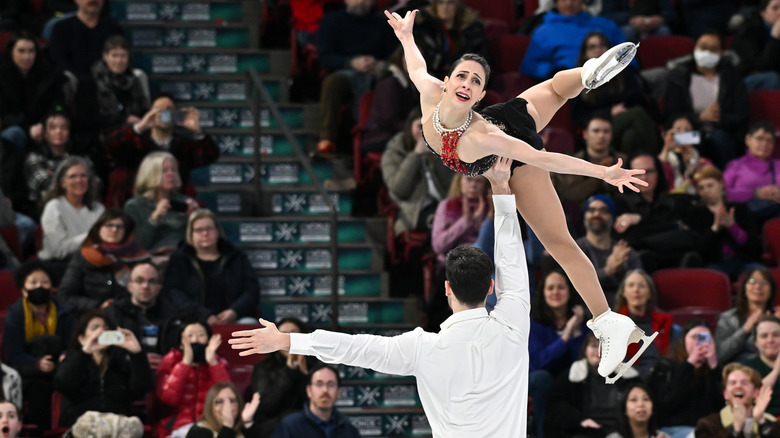 Deanna Stellato-Dudek and Maxime Deschamps skate at the 2024 World Championships