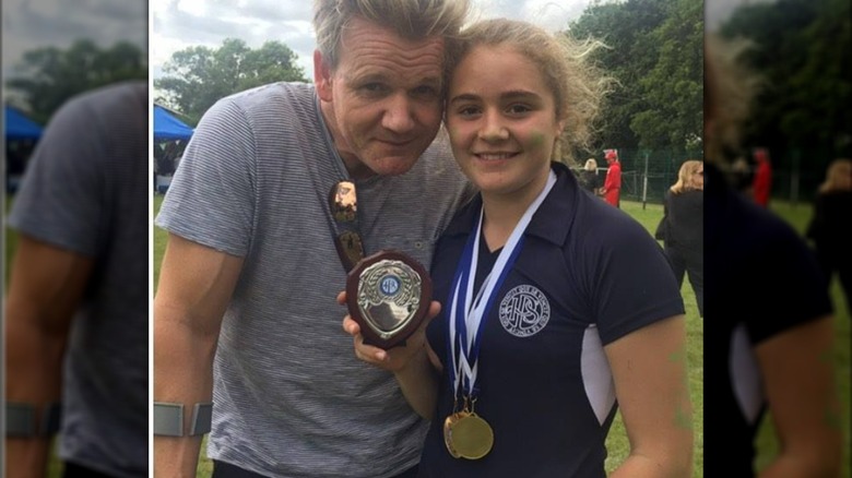 Gordon Ramsay and Tilly Ramsay smiling