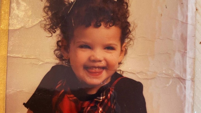 Halsey as a little girl smiling