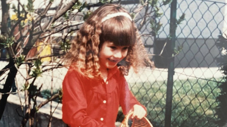 Heidi Klum as a young girl