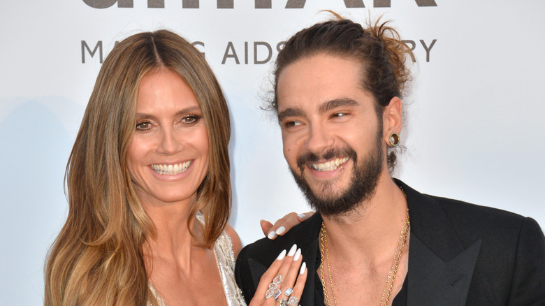 Heidi Klum and Tom Kaulitz posing at an event in 2018