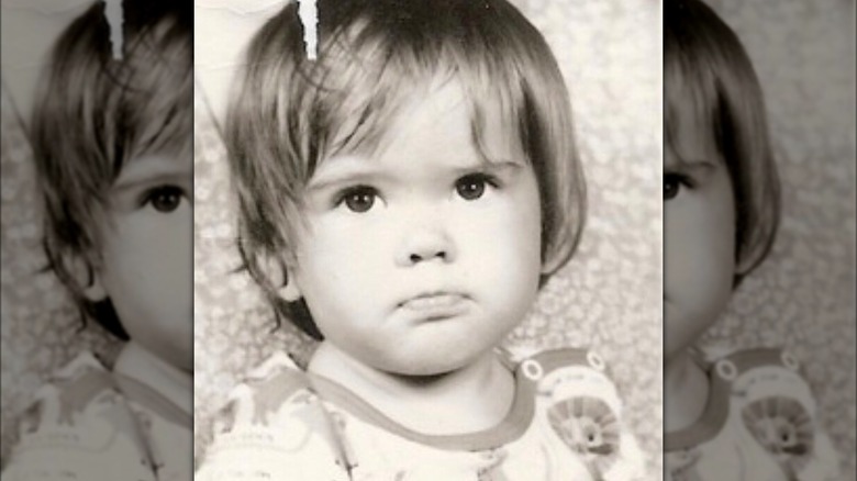 Isla Fisher as a child