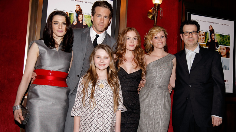 Isla Fisher with Definitely, Maybe costars and director